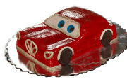 Детский праздничный торт «Автомобиль Красный»