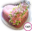 Праздничный торт №141 «Большое сердце»