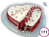 Праздничный торт №171 «Большое сердце»